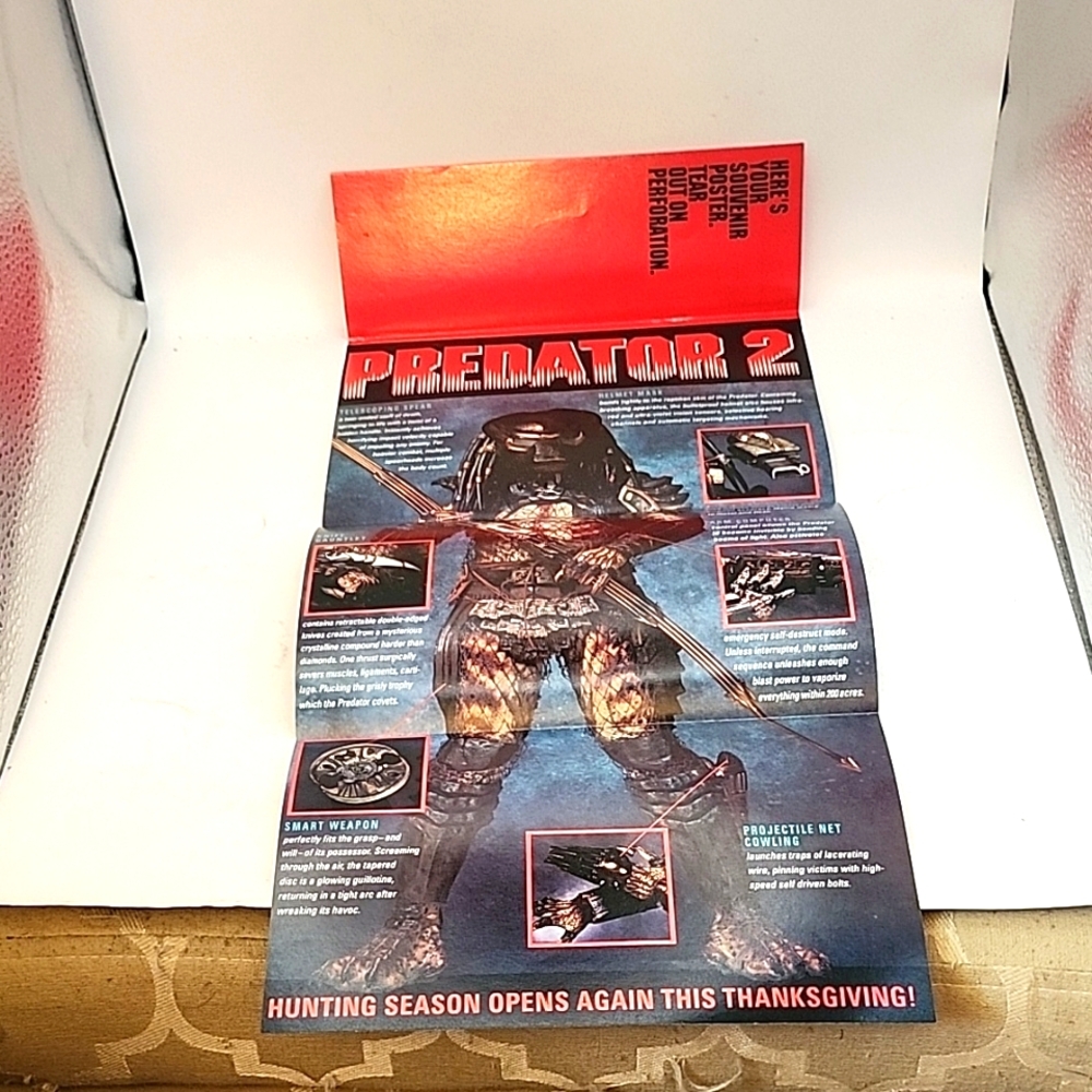Vintage 1990 Print Ad for Predator 2